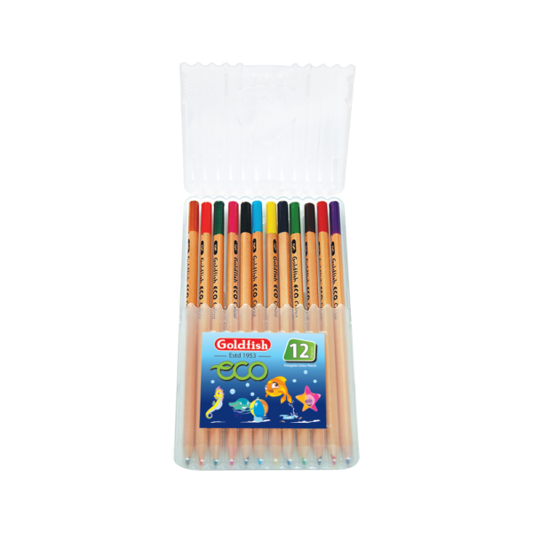 Goldfish 12 Color ECO Triangular Pencils