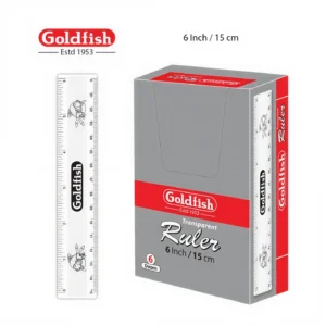 Goldfish Transparent Ruler (6 Inch)